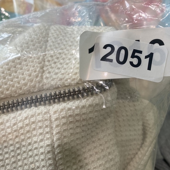 Zara blazer jacket in waffle-texture stretch knit large - Picture 8 of 8